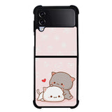 Cute cats FLX0468 Samsung Galaxy Z Flip 5 , Z Flip 4 , Z Flip 3 ,  Z Fold 5 , Z Fold 4 , Z Fold 3 5G Case