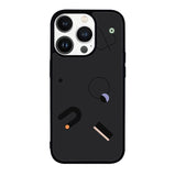 Doodle Dark FLX0470 iPhone 14 Pro Max | iPhone 14 Pro | iPhone 14 Plus | iPhone 14 Case
