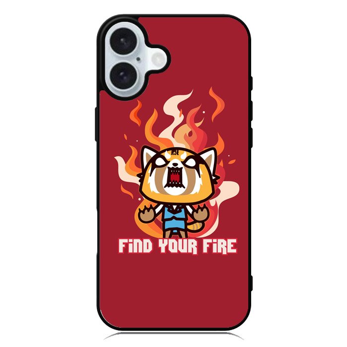 aggretsuko cartoon iPhone 16 Plus Case QC10896