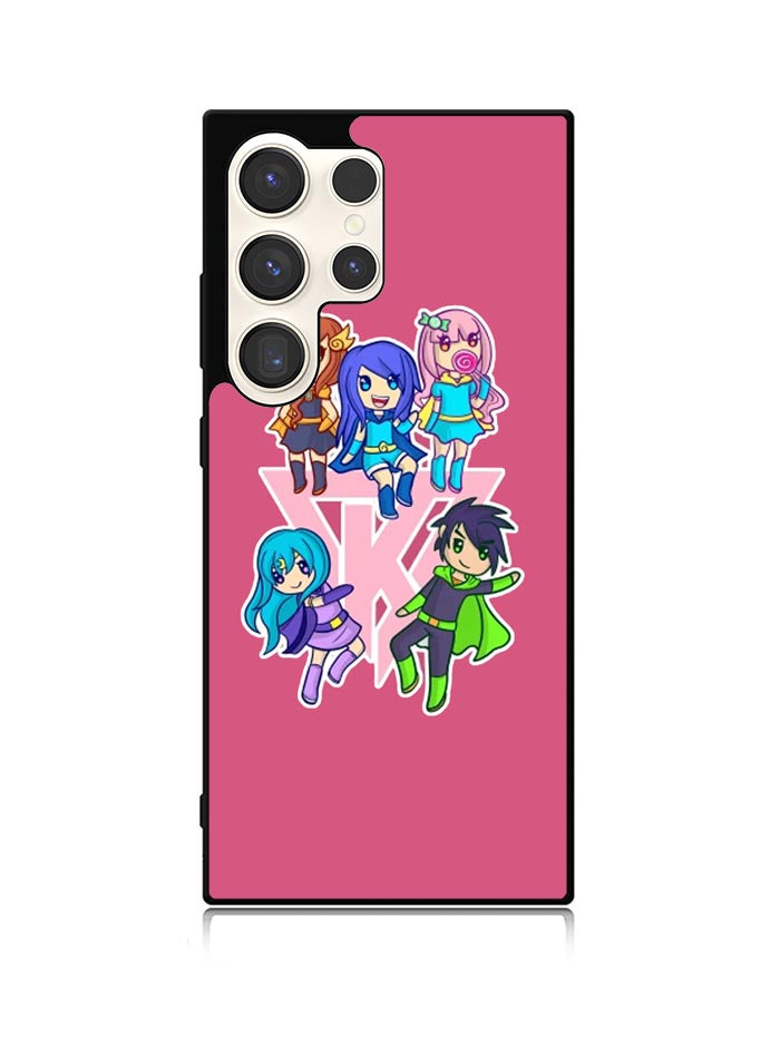 Funneh and the Krew Pink Samsung Galaxy S24 Ultra 5G Case OV10573