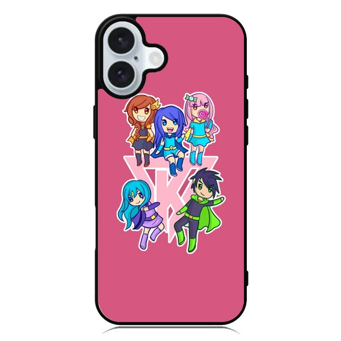 Funneh and the Krew Pink iPhone 16 Plus Case QC10573