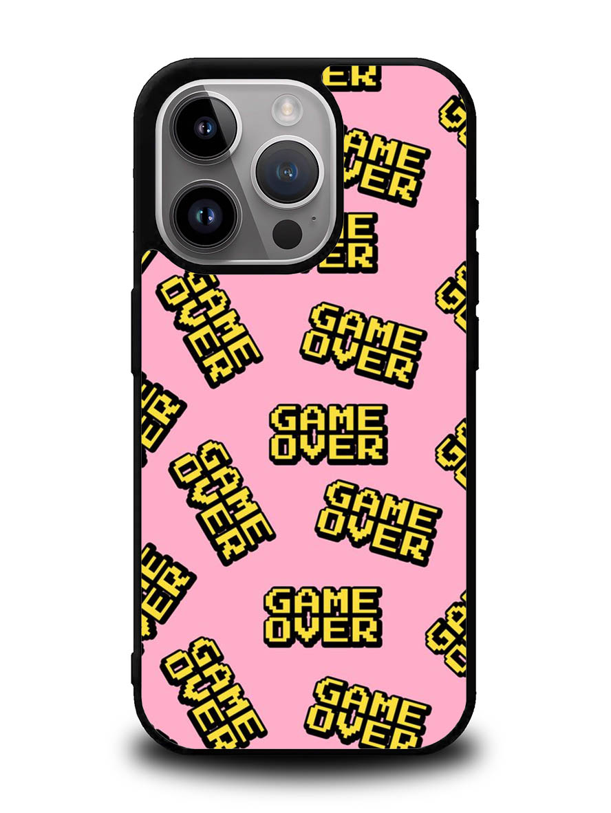 Game Over Pattern iPhone 14 Pro Case QC10576