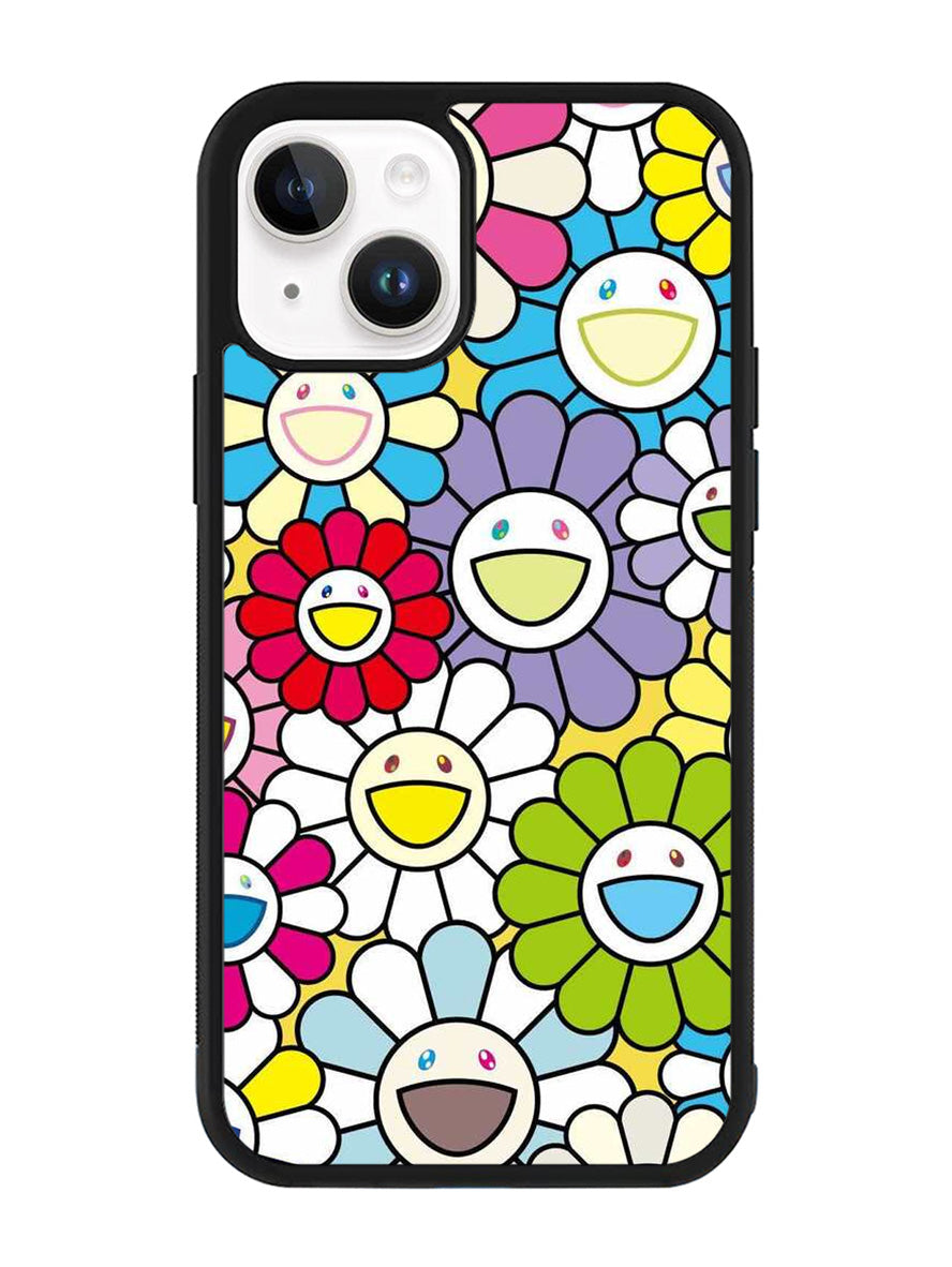 takashi murakami flowers colorful iPhone 15 Case OV10222