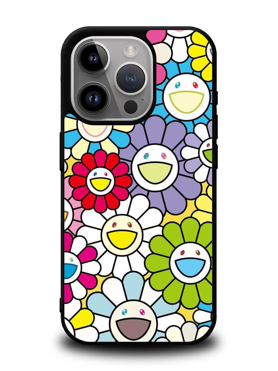 takashi murakami flowers colorful iPhone 15 Pro Max Case OV10222