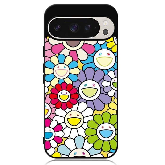 takashi murakami flowers colorful Google Pixel 9 Pro XL Case OV10222