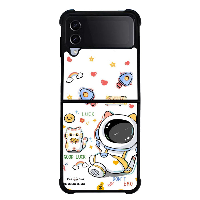 Cute Astro FLZ0490 Samsung Galaxy Z Flip 5 , Z Flip 4 , Z Flip 3 ,  Z Fold 5 , Z Fold 4 , Z Fold 3 5G Case