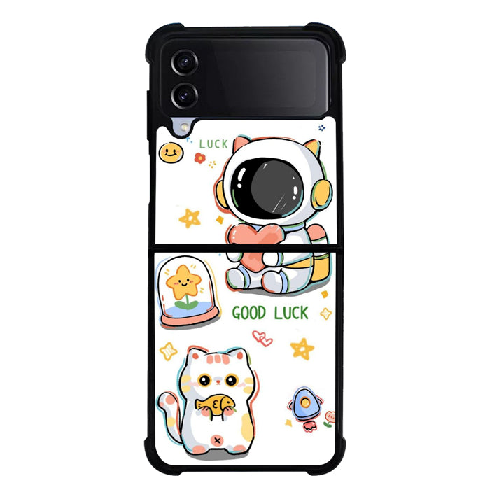 Cute Astro FLZ0493 Samsung Galaxy Z Flip 5 , Z Flip 4 , Z Flip 3 ,  Z Fold 5 , Z Fold 4 , Z Fold 3 5G Case