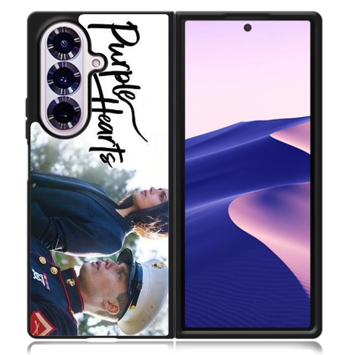 Purple Hearts Samsung Galaxy Z Fold 7 Case OV10798
