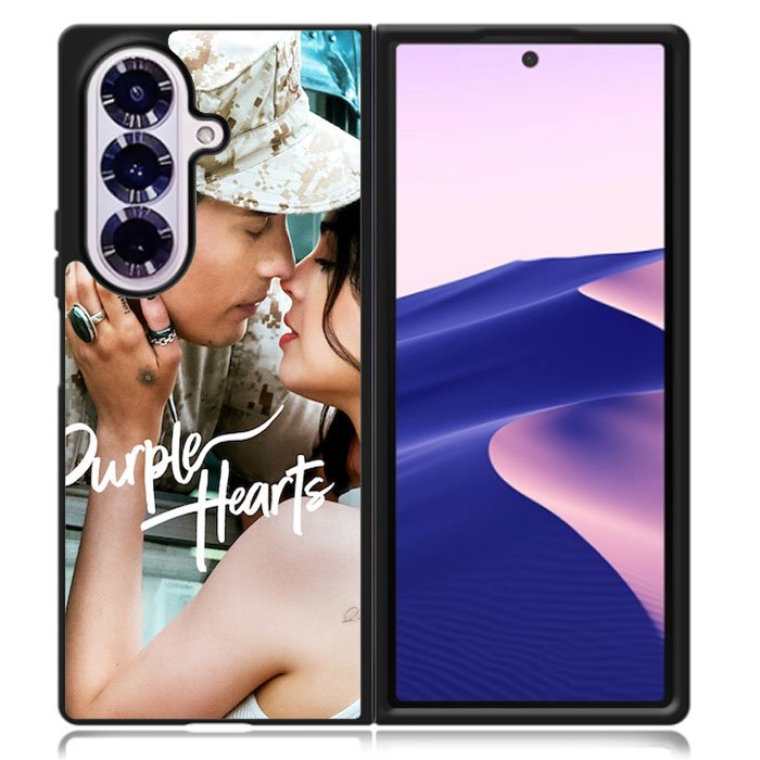Purple Hearts Samsung Galaxy Z Fold 7 Case OV10800