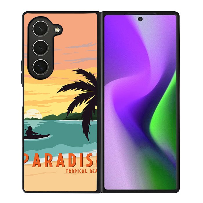 Paradise Tropical Beach FZ0208 Samsung Galaxy Z Fold 6 2024 5G Case