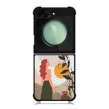 Woman and Palm Tropical FZ0265 Samsung Galaxy Z Flip 6 2024 5G Case