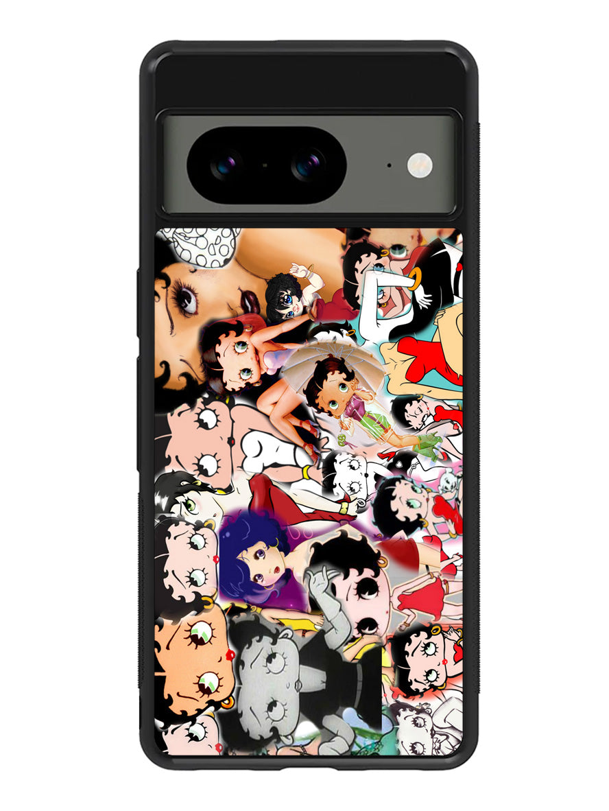 betty boop collage Google Pixel 8A Case QC4144