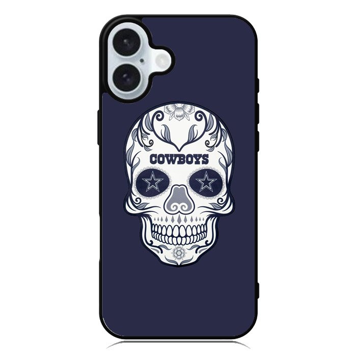 Dallas Cowboys Skull iPhone 16 Plus Case QC4594