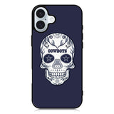 Dallas Cowboys Skull iPhone 16 Plus Case QC4594