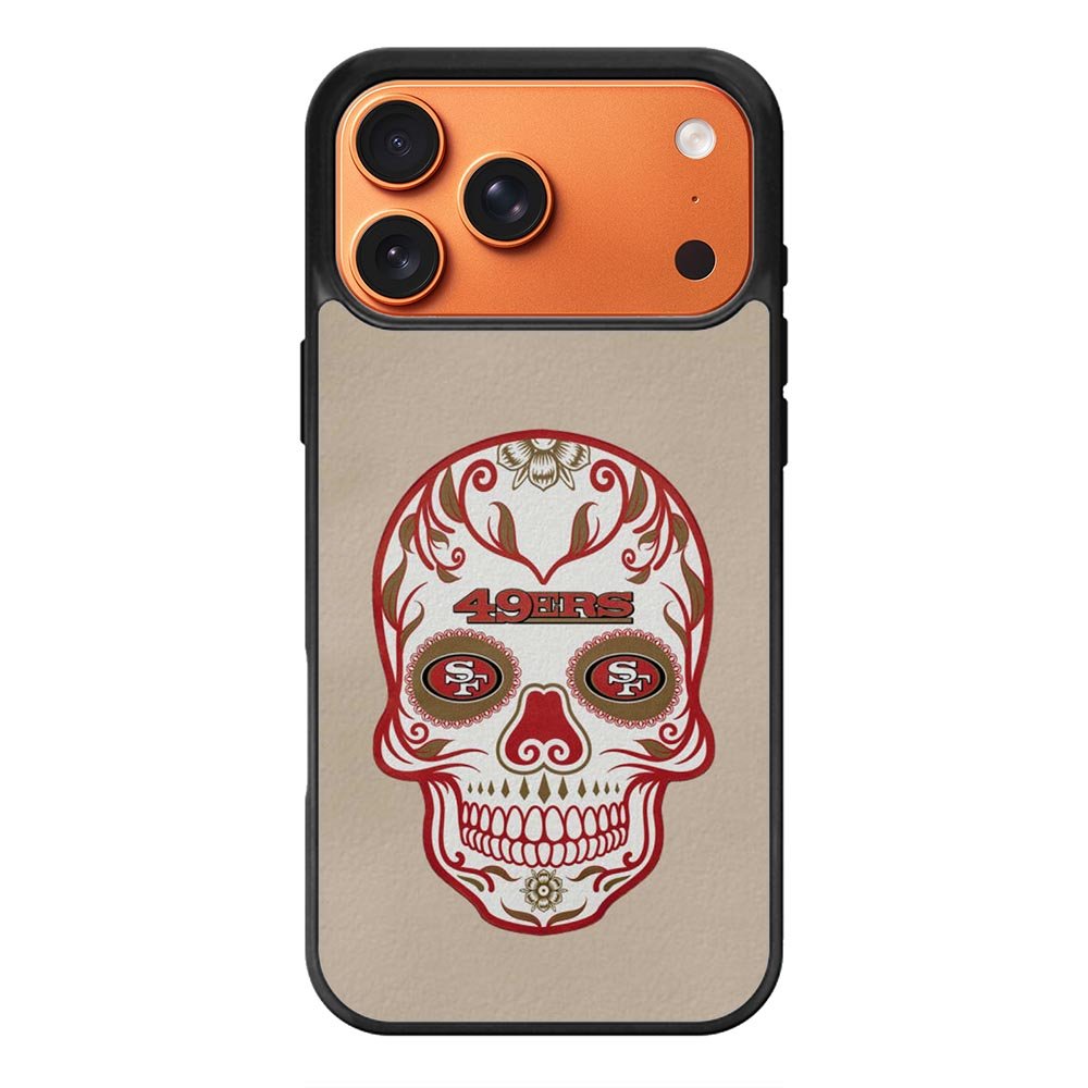 San Francisco 49ers Skull iPhone 17 Pro Case OV2629
