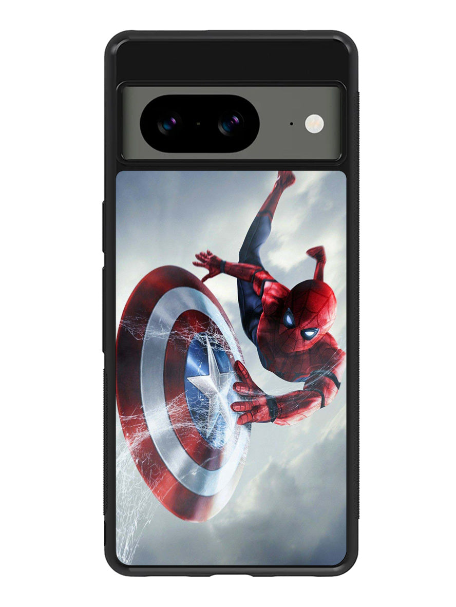 Spiderman Captain America Shield Google Pixel 8A Case QC2511