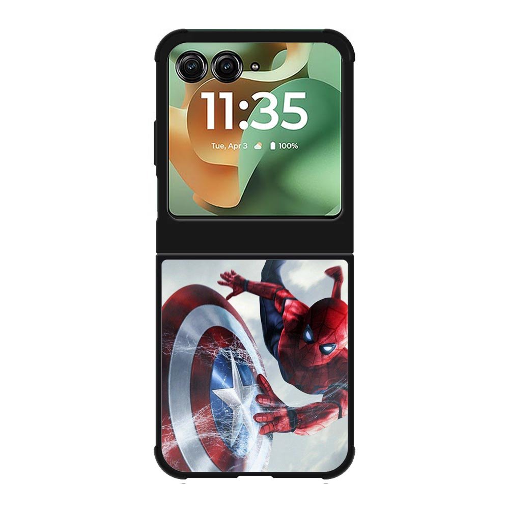 Spiderman Captain America Shield Motorola Moto RAZR 2025 Case OV2511