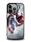 Spiderman Captain America Shield iPhone 15 Pro Case OV2511