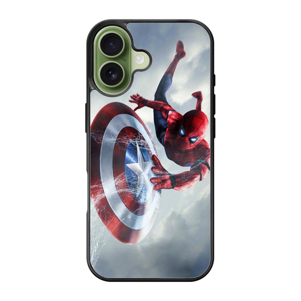 Spiderman Captain America Shield iPhone 17 Case QC2511