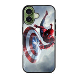Spiderman Captain America Shield iPhone 17 Case QC2511