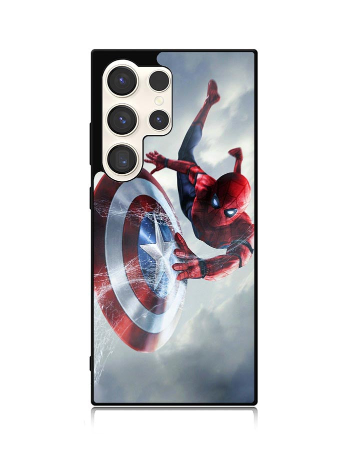 Spiderman Captain America Shield Samsung Galaxy S24 Ultra 5G Case OV2511