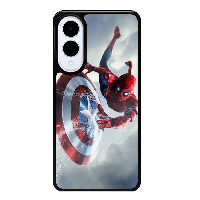 Spiderman Captain America Shield Samsung Galaxy S25 Edge 5G Case OV2511