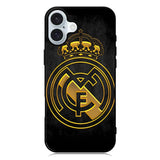 real madrid gold iPhone 16 Plus Case QC2766