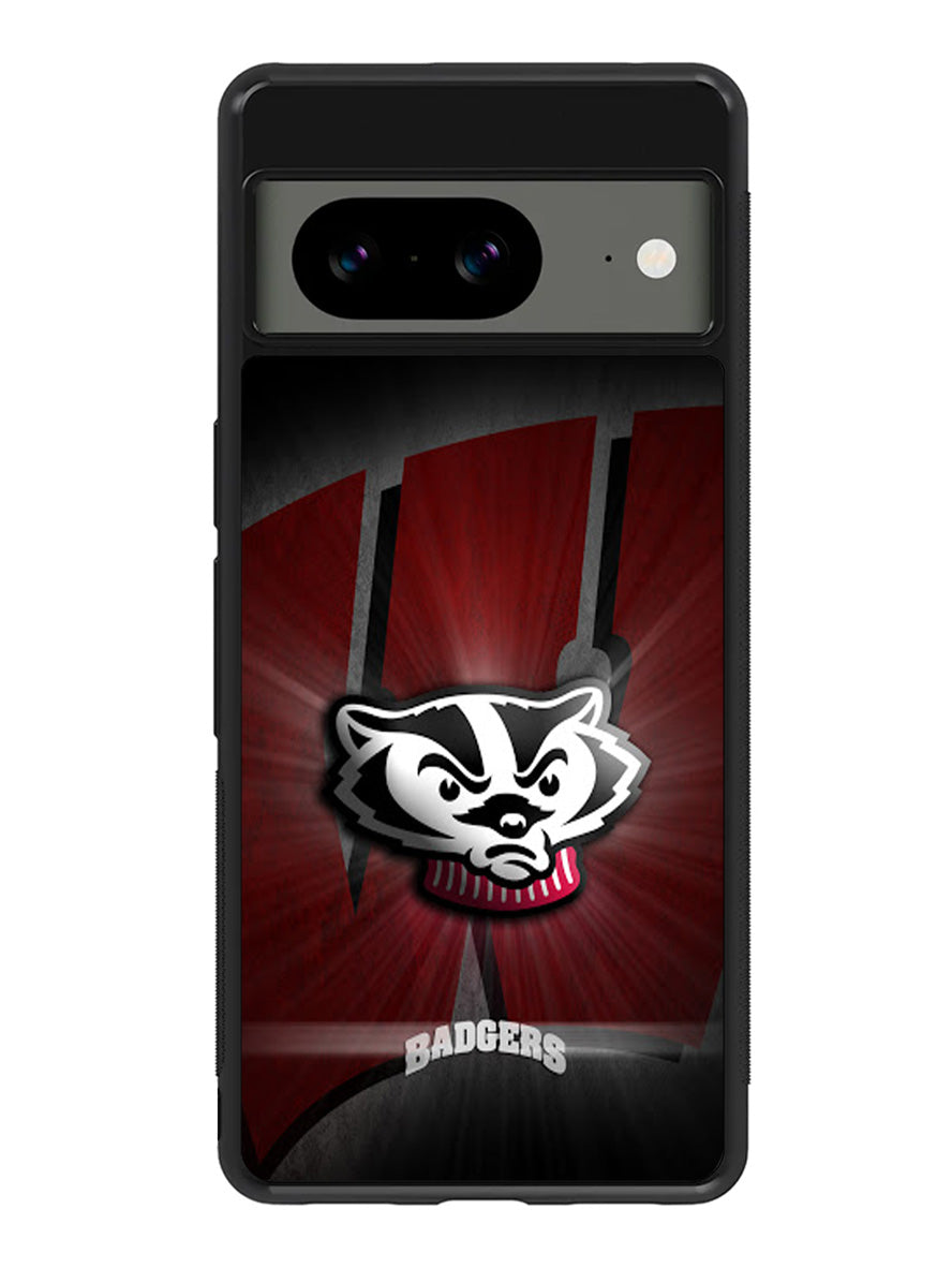 wisconsin badger logo Google Pixel 8 Case QC1985