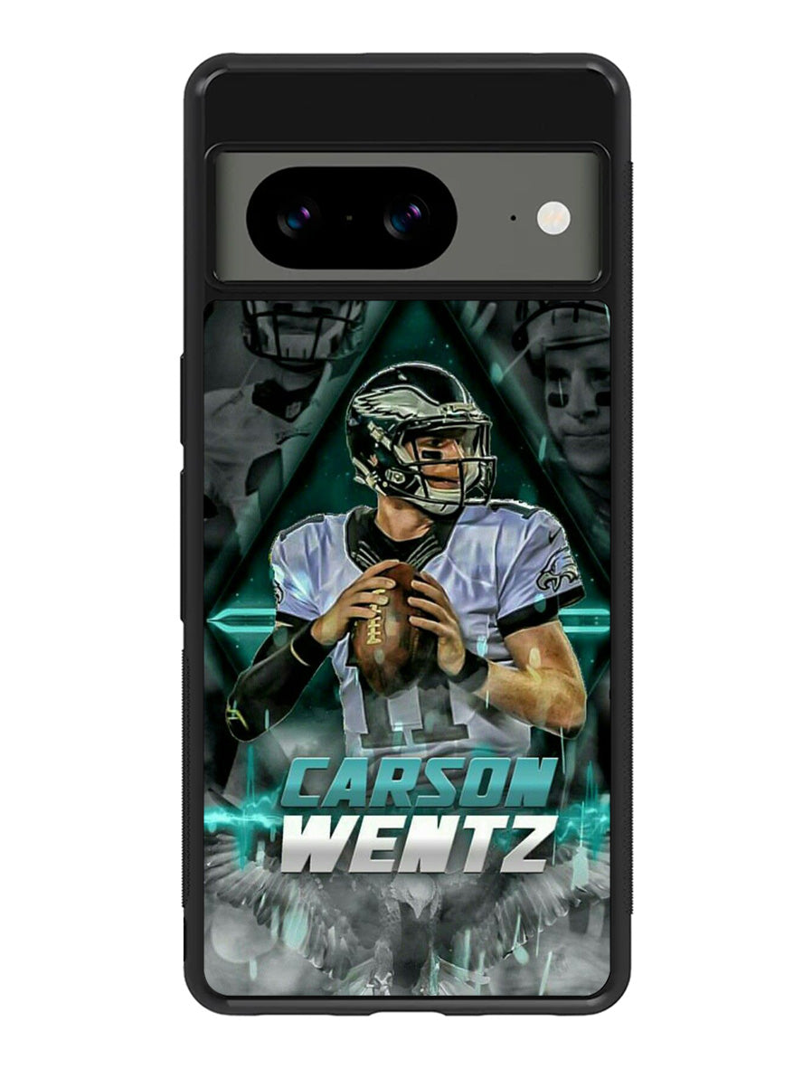 carson wentz philadelphia eagles Google Pixel 8A Case QC4408