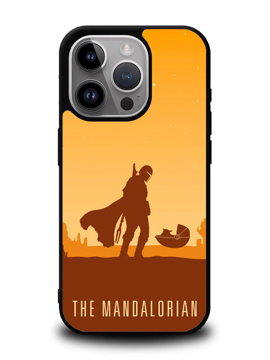 baby yoda and mandalorian XiPhone 14 Pro Max Case QC0740