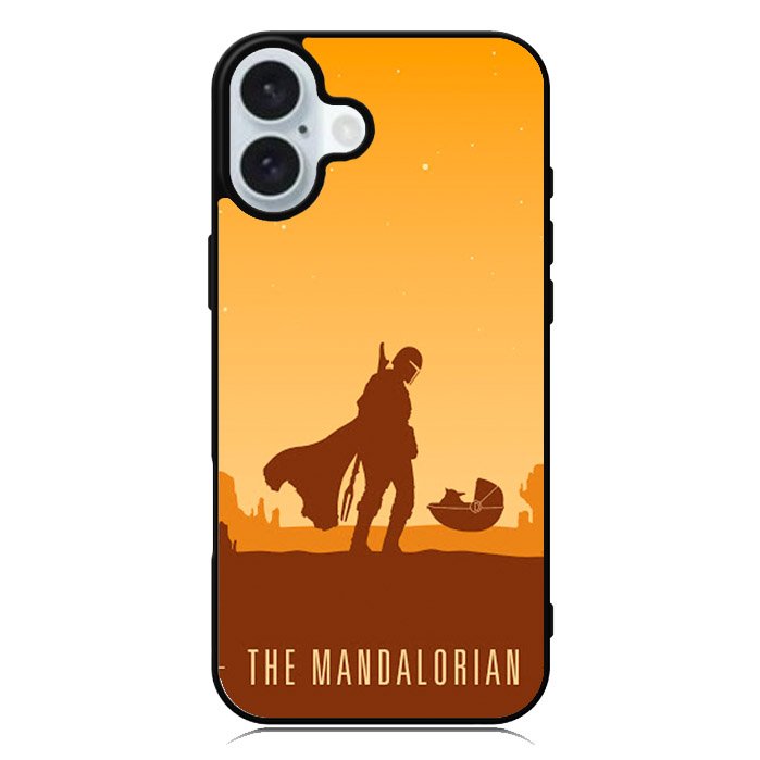 baby yoda and mandalorian XiPhone 16 Plus Case QC0740