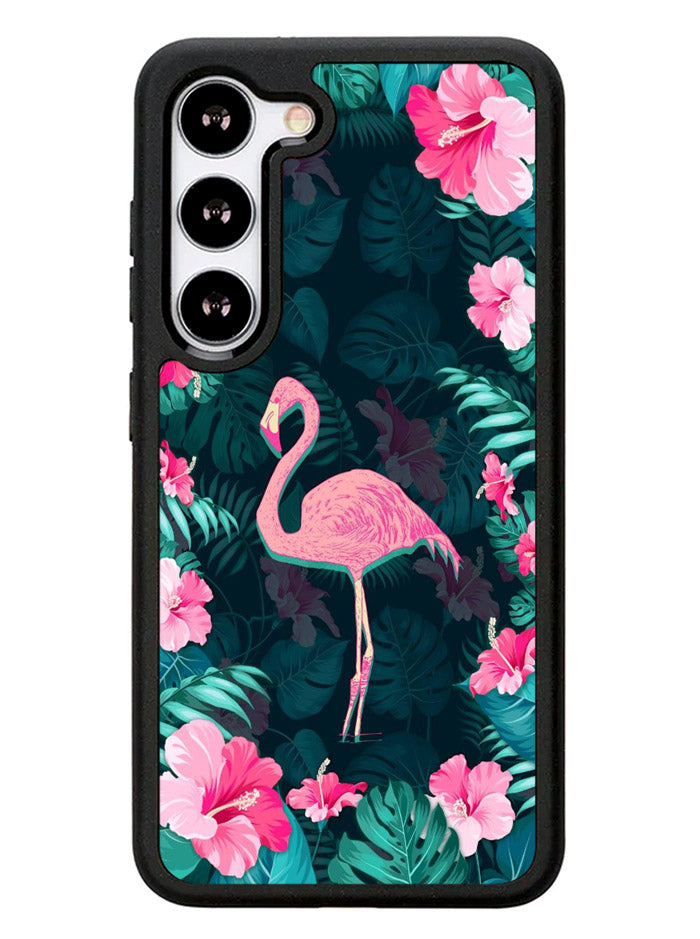 Flamingo And Flowers Samsung Galaxy S23 Plus 5G / Samsung Galaxy S23+ 5G Case