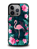 Flamingo And Flowers iPhone 16 Pro Case
