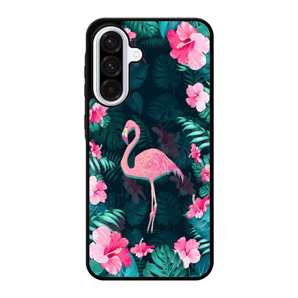 Flamingo And Flowers Samsung Galaxy A56 Case OV1245