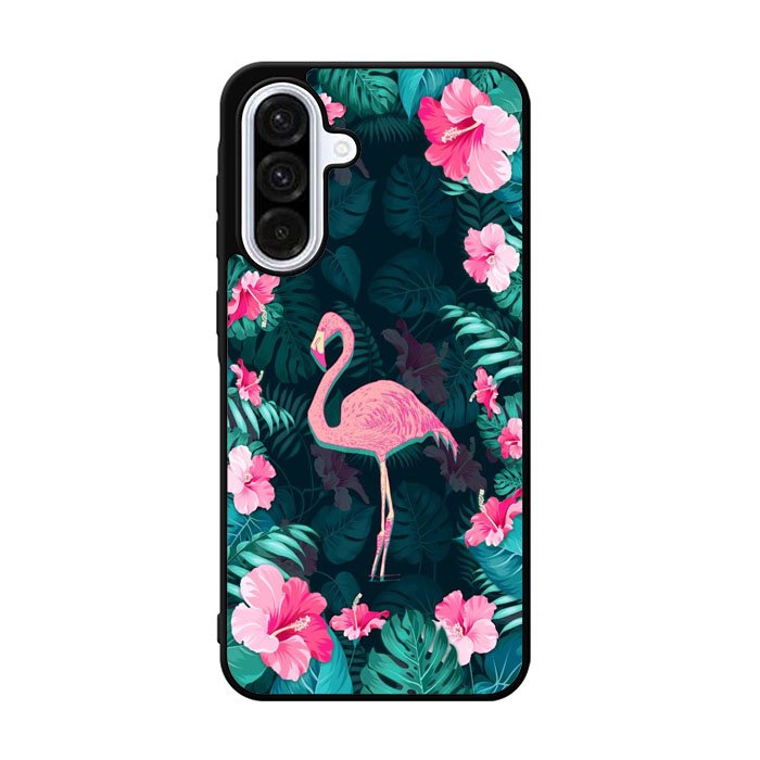 Flamingo And Flowers Samsung Galaxy A36 Case OV1245