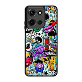 Cartoon Graffiti Motorola Moto G 5G 2025 Case OV1497