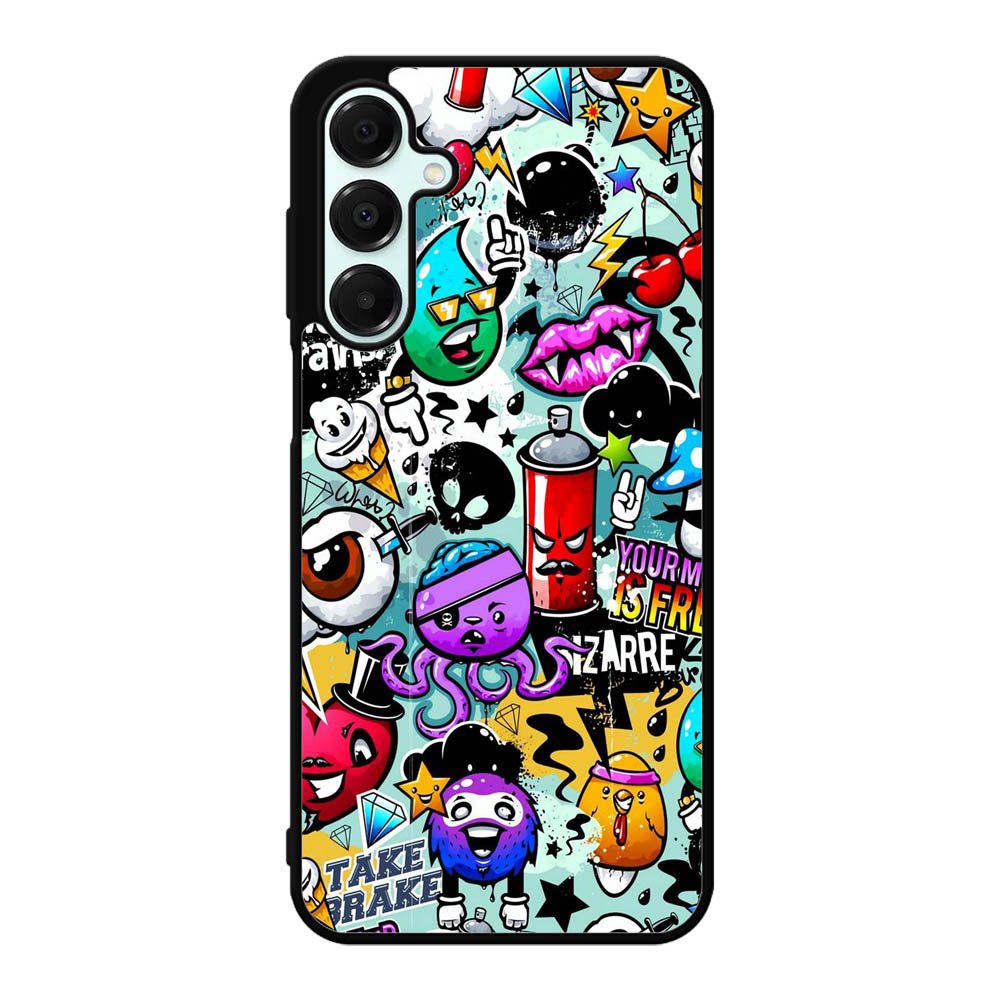 Cartoon Graffiti Samsung Galaxy A16 Case OV5898