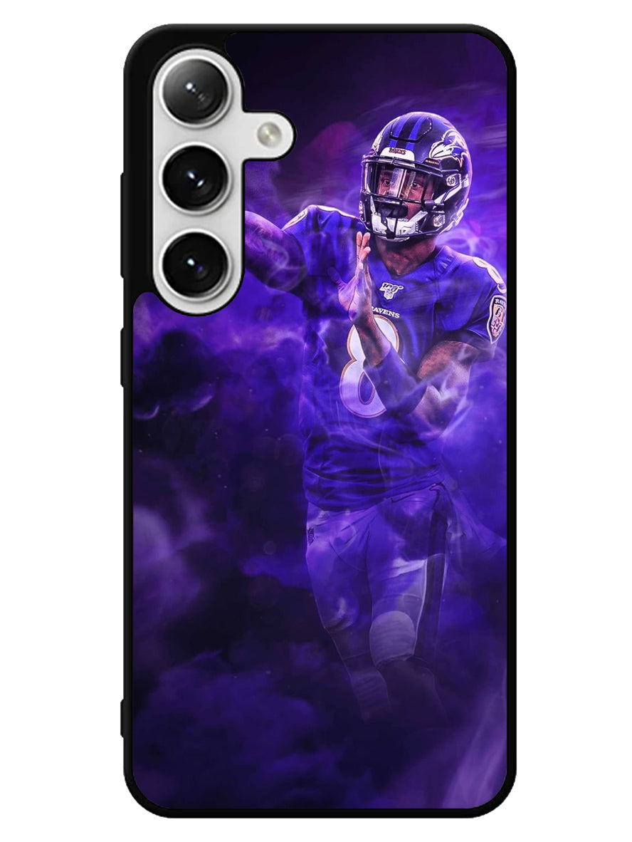 Lamar Jackson Smoke Samsung Galaxy S24 5G Case