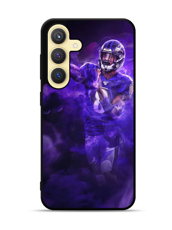Lamar Jackson Smoke Samsung Galaxy S25 Plus 5G , Samsung Galaxy S25+ 5G Case