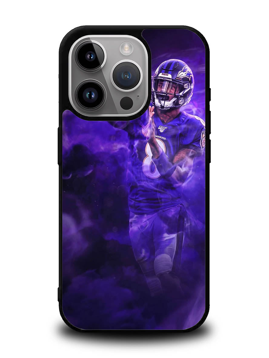 Lamar Jackson Smoke iPhone 15 Pro Case