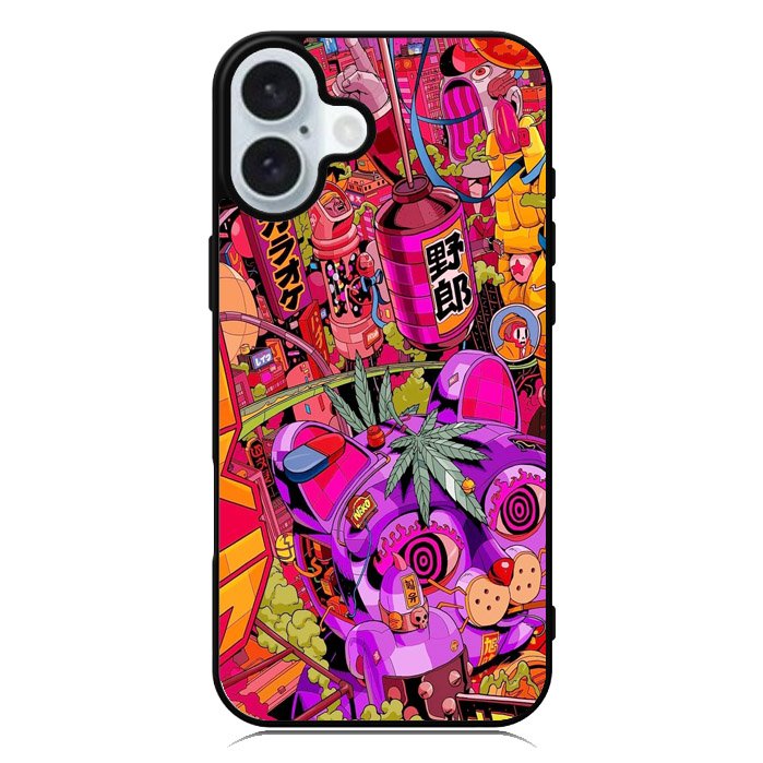 Stoner Trippy iPhone 16 Plus Case QC7838