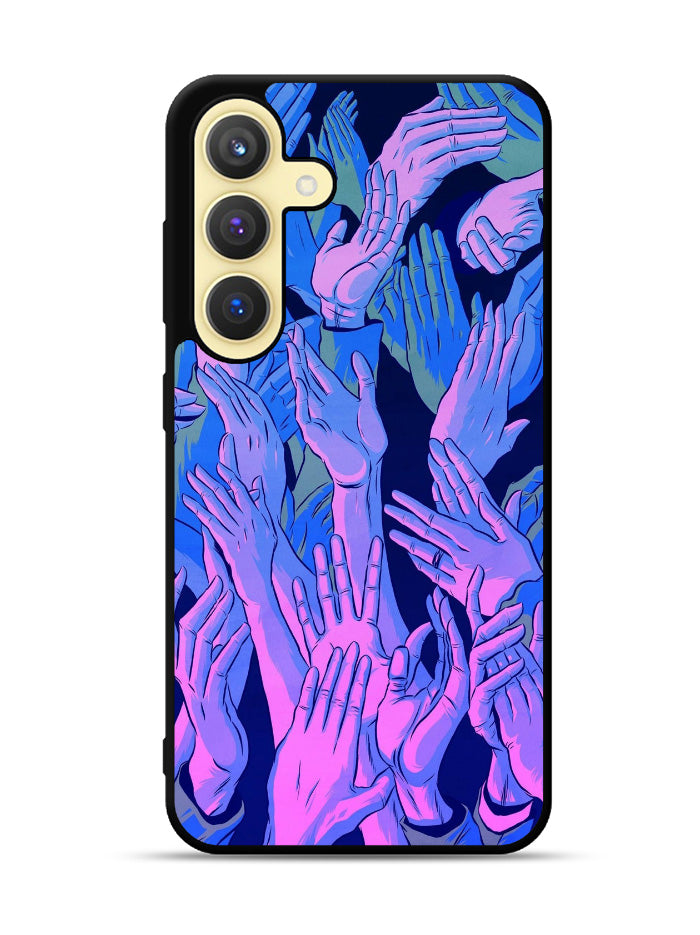 Vaporwave Wallpaper Hands Samsung Galaxy S23 5G Case QC7748