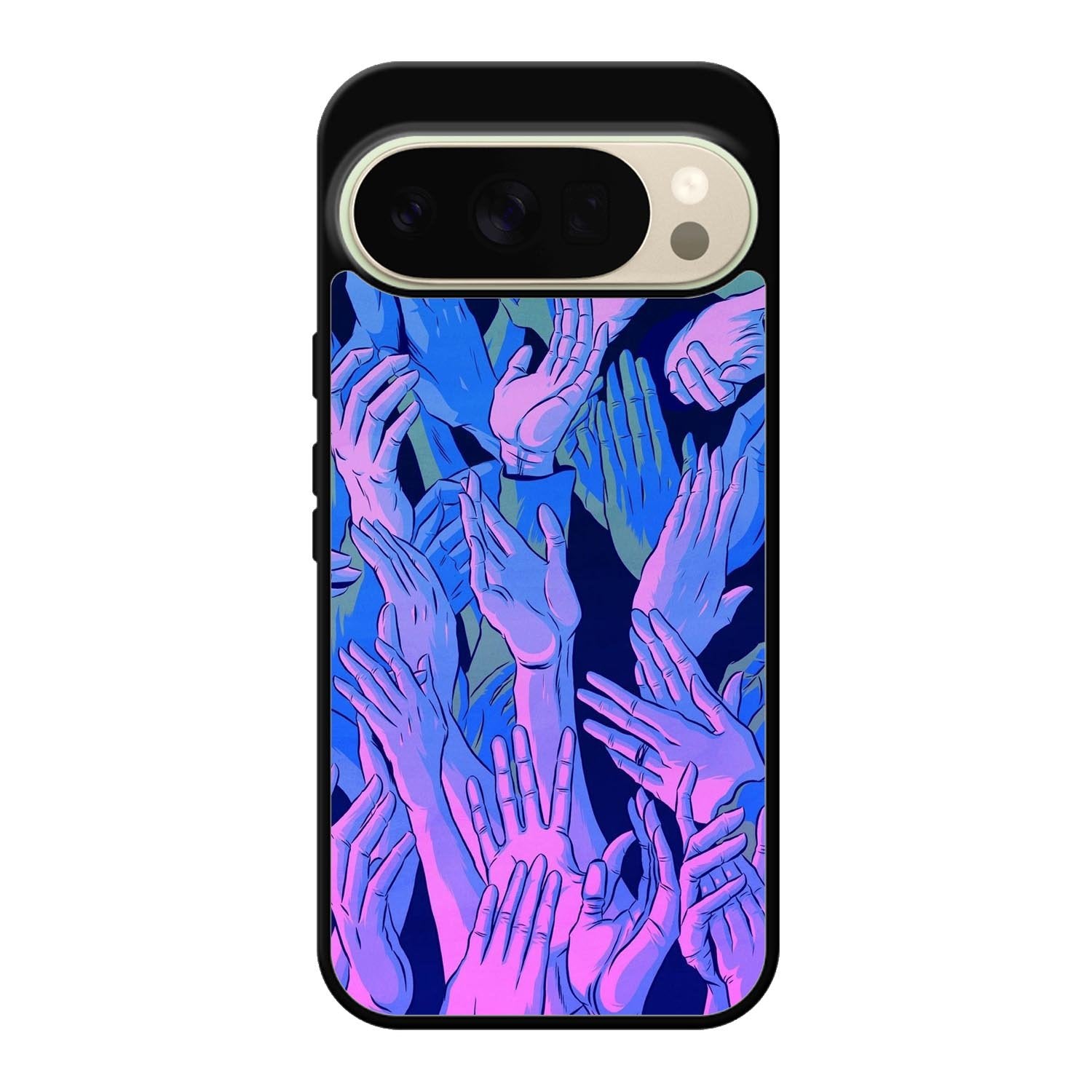 Vaporwave Wallpaper Hands Google Pixel 10 Pro Case QC7748