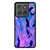 Vaporwave Wallpaper Hands Motorola Moto Edge 2025 Case QC7748