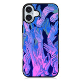 Vaporwave Wallpaper Hands iPhone 16 Plus Case QC7748