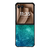 Green Blue Ice Motorola Moto RAZR Plus 2025 Case OV8306