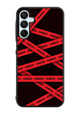 Red Danger Tape Samsung Galaxy A35 5G Case OV9533