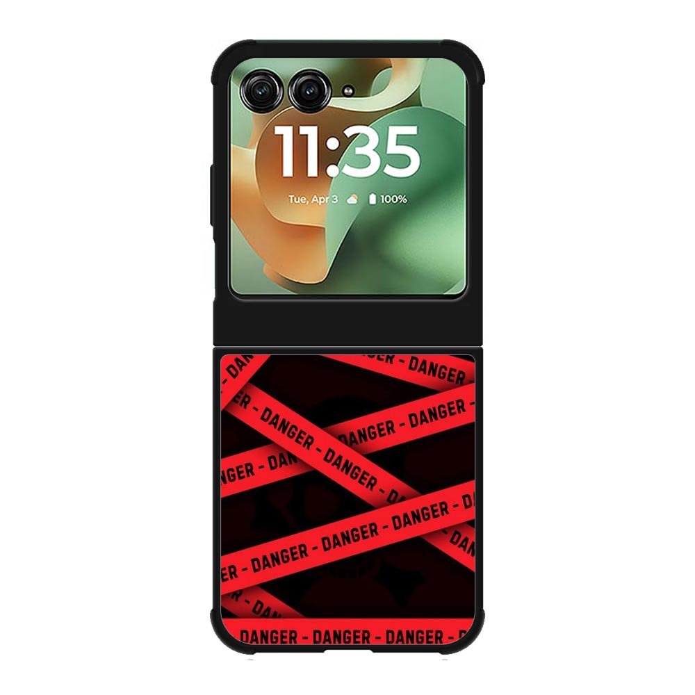 Red Danger Tape Motorola Moto RAZR 2025 Case OV9533
