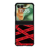 Red Danger Tape Motorola Moto RAZR 2025 Case OV9533