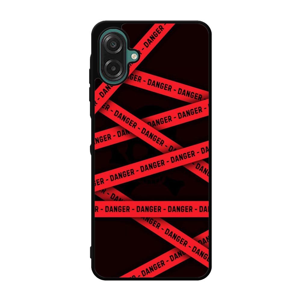 Red Danger Tape Samsung Galaxy A07 Case QC9533